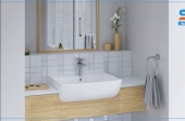 Tìm hiểu ưu điểm của chậu rửa Lavabo bán âm Inax